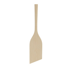Wood spatula on white background. kitchen items