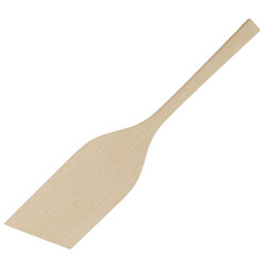 Wood spatula on white background. kitchen items
