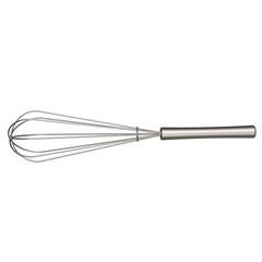 Egg beater on white background. kitchen items