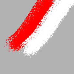 Brush texture of red and white background