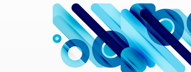 Creative geometric wallpaper. Minimal lines and circles background