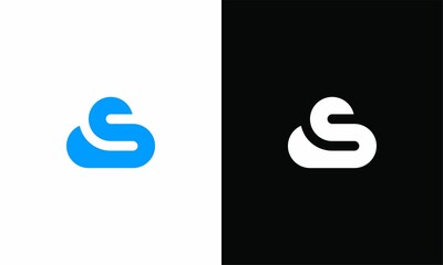 S Logo - Cloud Letter S Logo Design	