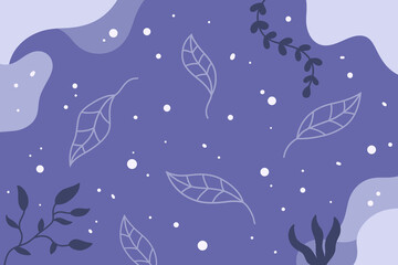 Hand drawn minimal background in purple theme colors