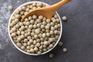 Dried Peas in a Bowl