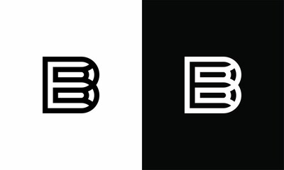 EB / BE Logo Design Letter Initial - B Logo Design	