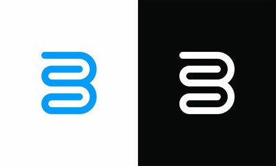 SB / BS Logo Design Letter Initial - B Logo Design	