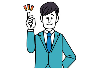 ビジネス,サラリーマン,思いつく,注目,教える,おすすめ,提案,おしらせ,仕事,ビジネスマン,会社員,アイデア,発見,ひらめき,ポイント,アドバイス,案内,スーツ,おしゃれ,シンプル,人物,考える,指差し,人さし指,フリー素材,働く,男性,先生,講師,説明,営業,プレゼン,ミーティング,打ち合わせ,教育,注意,社員,転職,目標,ベクター,起業,新入社員,社会人,イラスト,会社,職業,社会,オフィス