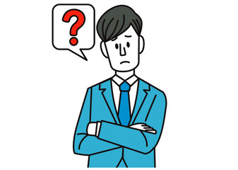 ビジネス,サラリーマン,疑問,悩み,不安,考える,仕事,ビジネスマン,会社員,アイデア,思いつく,教える,おすすめ,おしらせ,発見,ひらめき,提案,注目,ポイント,案内,スーツ,おしゃれ,シンプル,人物,指差し,フリー素材,働く,男性,先生,講師,説明,営業,プレゼン,ミーティング,打ち合わせ,教育,注意,社員,キャリア,転職,目標,ベクター,新入社員,社会人,イラスト,会社,職業,社会,オフィス