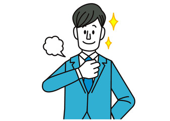 ビジネス,サラリーマン,やる気,頑張る,自信,任せる,仕事,ビジネスマン,会社員,アイデア,思いつく,教える,おすすめ,おしらせ,発見,ひらめき,提案,注目,ポイント,アドバイス,案内,スーツ,おしゃれ,シンプル,人物,考える,指差し,フリー素材,働く,男性,先生,講師,営業,プレゼン,ミーティング,打ち合わせ,教育,注意,社員,キャリア,目標,ベクター,新入社員,社会人,イラスト,会社,職業,社