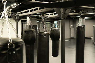 bag punching boxing background exercise, for power kick in fight for bags heavy, knockout club....