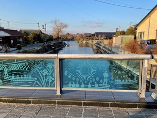 橋から見る柳川の風景