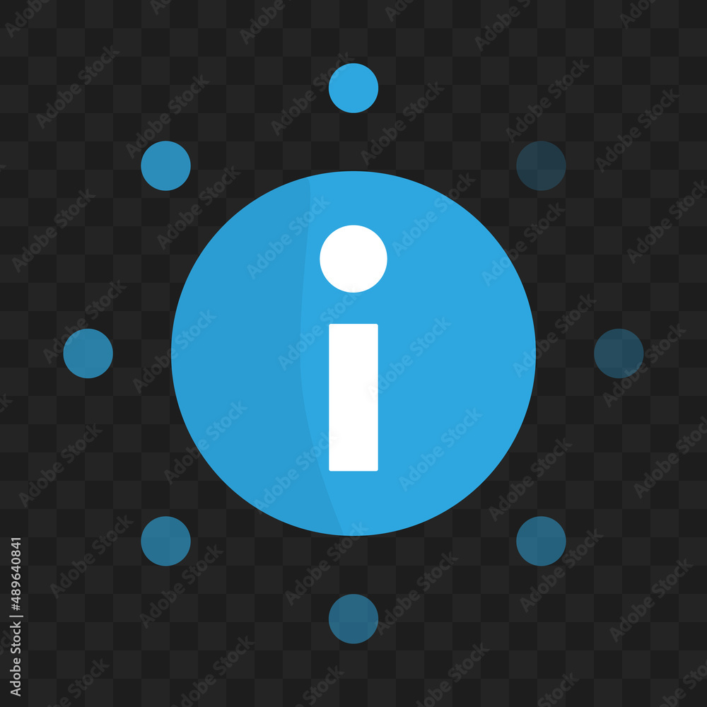 Poster info icons isolated on a transparent background. information and guide. vectors.