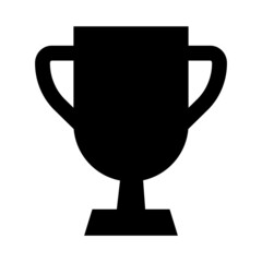 Trophy. Champion, winner icon. Editable vectors.