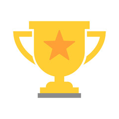 Star trophy. Ranking and award ceremony. Cup of champion. Editable vectors.