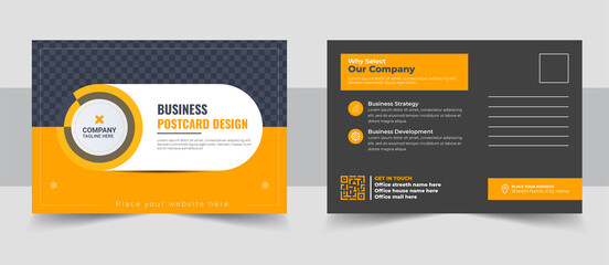 Corporate postcard design template. amazing and modern postcard design. Creative modern corporate business postcard EDDM design template
