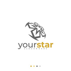 Star Ball logo vector template, Creative Star logo design concepts