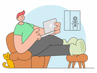 Man working from home