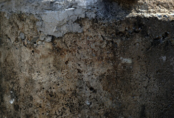 cracked cement covered with gray cement surface as background for design