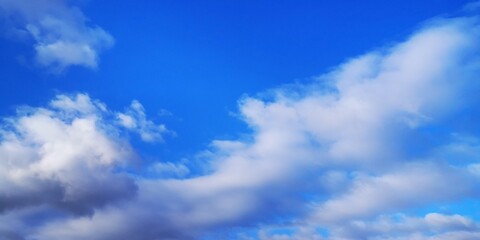 Obraz premium blue sky with clouds