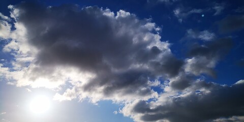 blue sky with clouds