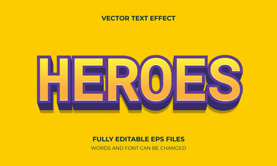 Bold Editable Text Effect