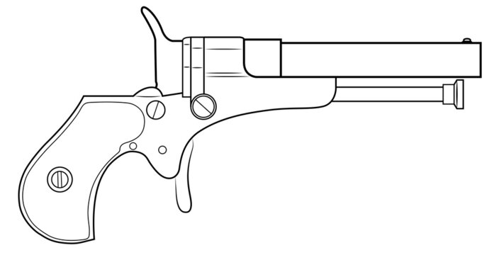 Illustration of little gun Derringer Guardian