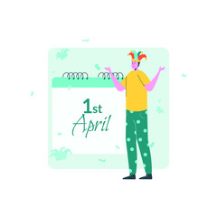 April fools concept illustration