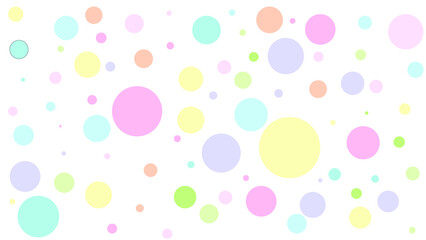 Circle pattern pastel color background wallpaper illustration design. Kids staff concept. Colorful bubble concept.