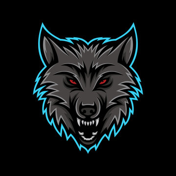 bear face logo vector template emblem
