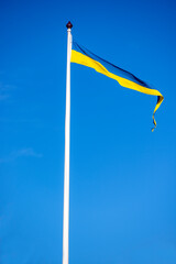 flag on blue, nacka,sweden,sverige