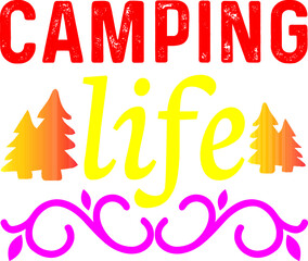camping svg design cut file