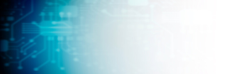 Abstract futuristic electronic circuit board graphic background. Copy space