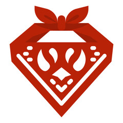 neckerchief flat icon