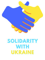Solidarity With Ukraine Abstract. National security society, prevention of war in Ukraine.