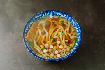 Eomuk udon, Japanese Fish Cake Skewers Udon