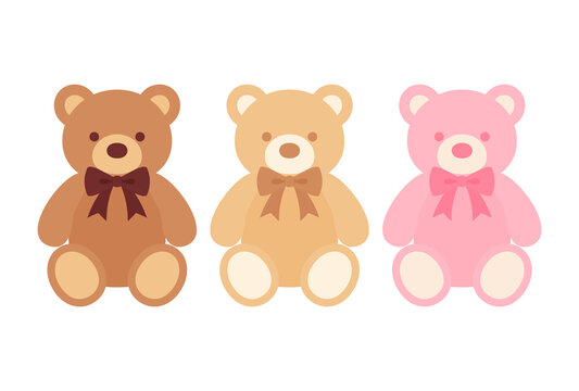 Naklejki vector background with teddy bears for banners, cards, flyers, social media wallpapers, etc.