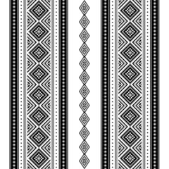 Geometric ethnic oriental seamless pattern traditional Design for background,carpet,wallpaper.clothing,wrapping,Batik fabric,Vector illustration.embroidery style - Sadu, sadou, sadow or sado - obrazy, fototapety, plakaty