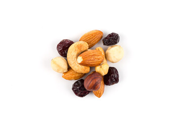 Mix nuts, dry fruits and grapes