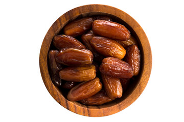 Dates fruits isolated on white background