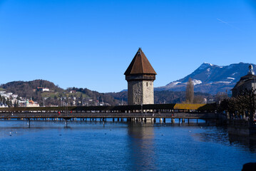 Medieval Old Town Luzern With