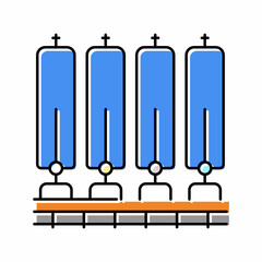 water filter system color icon vector illustration