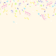 collection of cute confetti background