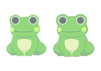 カエルのアイコンイラスト