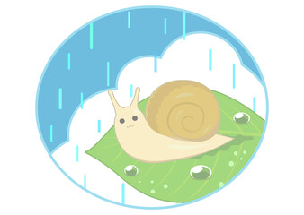 カタツムリのアイコンイラスト