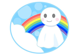 てるてるぼうずのイラスト