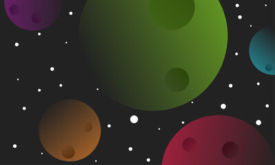 Obraz na płótnie Canvas Space planet background