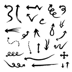 붓펜 손그림 화살표