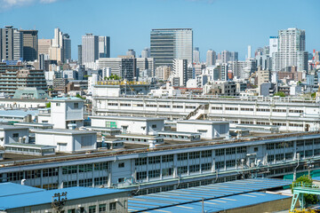 Naklejka premium 東京の風景；品川から見る都心の風景０４