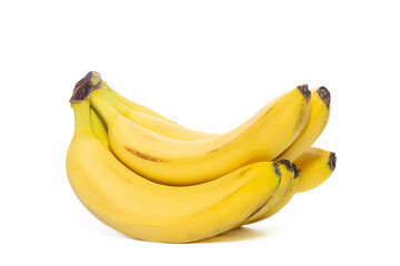 Bunch of bananas isolated on white background Clipping Path