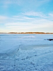 Obraz premium ice on the river